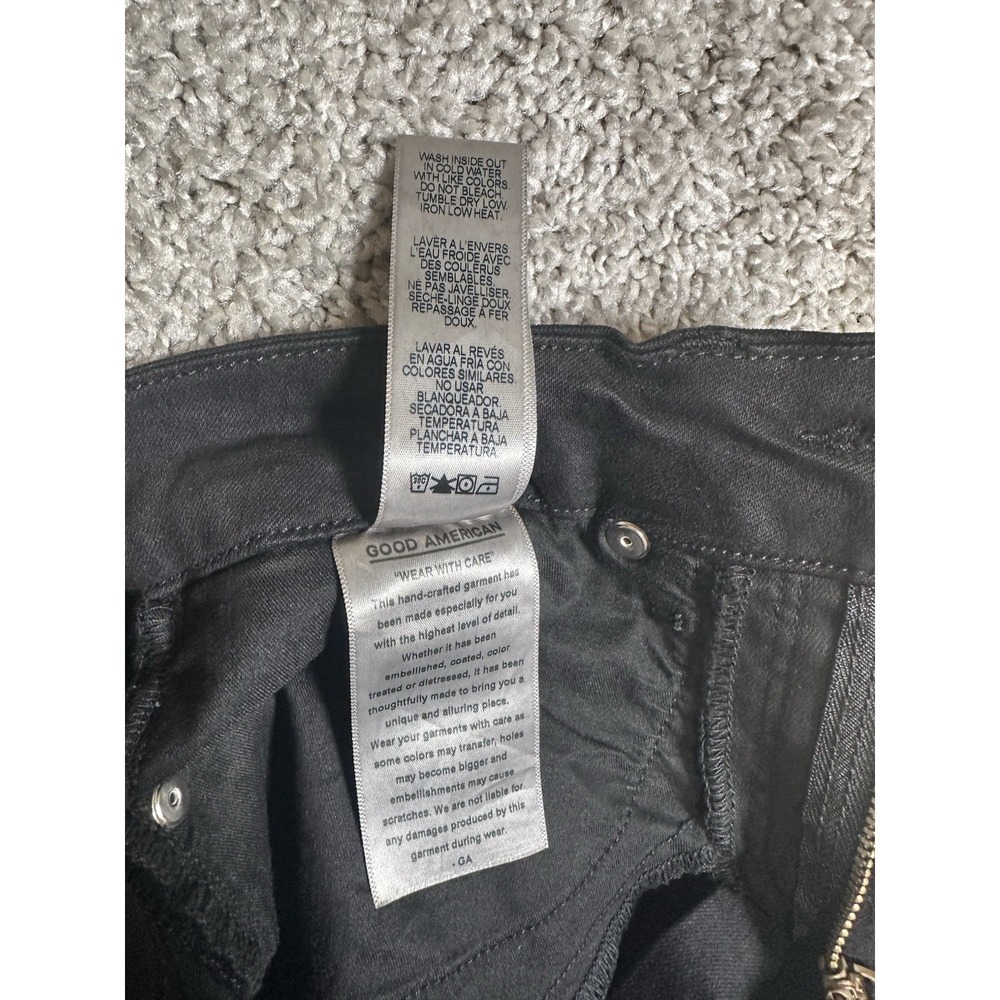 Good American Good Legs Black Skinny Jeans High Rise Women's Size 8/29 NWT - Picture 8 of 10